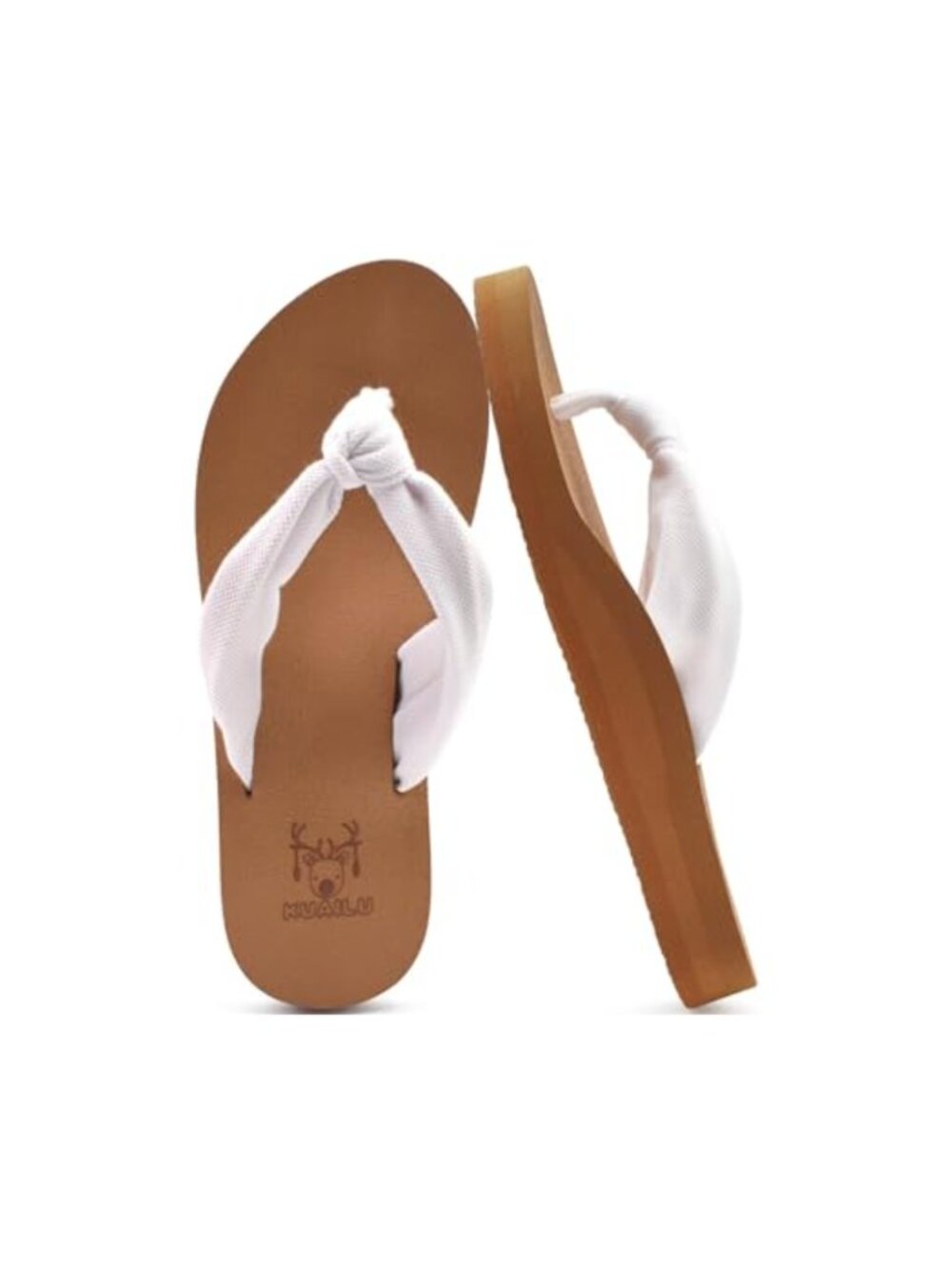 Women's Arch Support Flip Flops Cushioned Memory Foam Slip On Thong Sandals